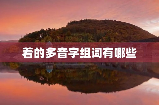 着的多音字组词有哪些(着多音字组词)