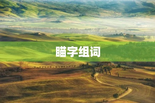 瞄字组词(瞄组词) 瞄字组词(瞄组词)