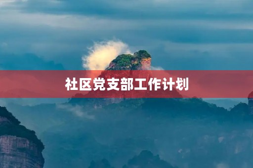 社区党支部工作计划,社区党建工作如何开展 社区党支部工作计划,社区党建工作如何开展