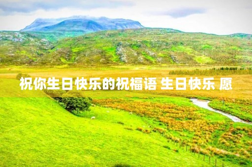 祝你生日快乐的祝福语 生日快乐 愿