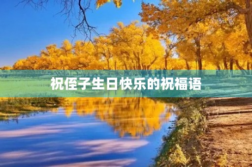 祝侄子生日快乐的祝福语,侄子生日最暖心短句一岁