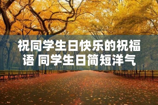 祝同学生日快乐的祝福语 同学生日简短洋气句子