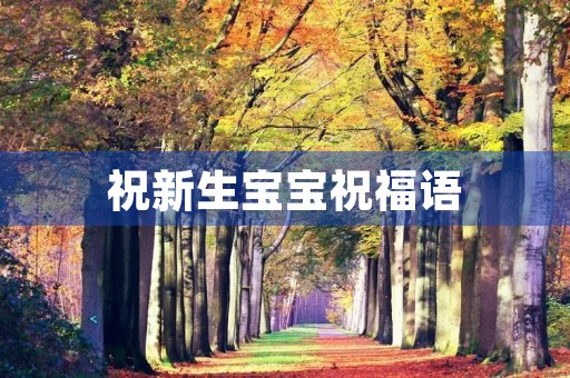 祝新生宝宝祝福语(写给刚出生宝宝的祝福语)
