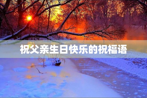 祝父亲生日快乐的祝福语(父亲生日文案短句干净)