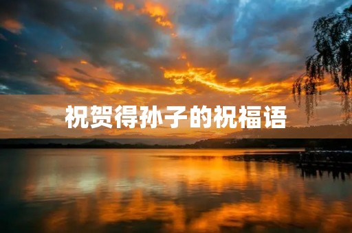 祝贺得孙子的祝福语(生孙子的贺词)