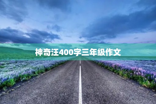 神奇汪400字三年级作文
