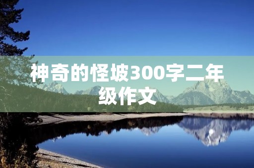 神奇的怪坡300字二年级作文