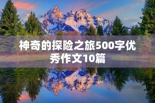 神奇的探险之旅500字优秀作文10篇