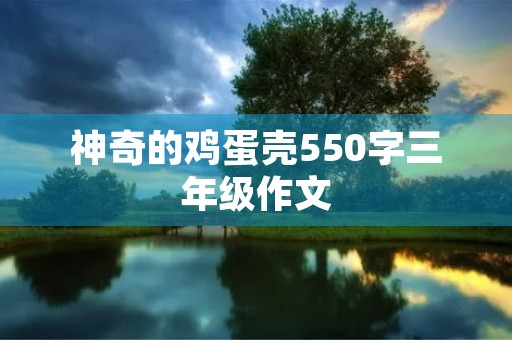 神奇的鸡蛋壳550字三年级作文 神奇的鸡蛋壳550字三年级作文