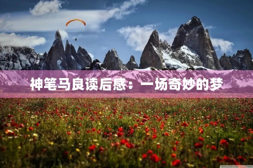 神笔马良读后感:一场奇妙的梦 神笔马良读后感:一场奇妙的梦