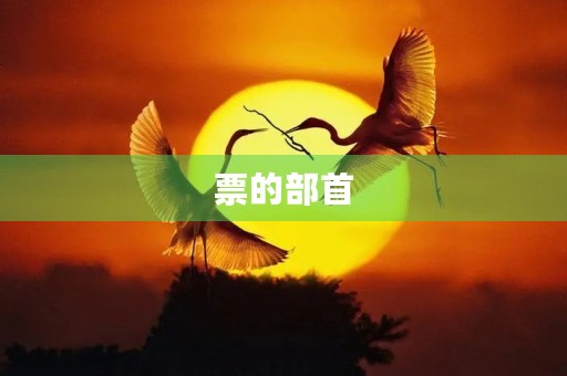 票的部首(票组词) 票的部首(票组词)