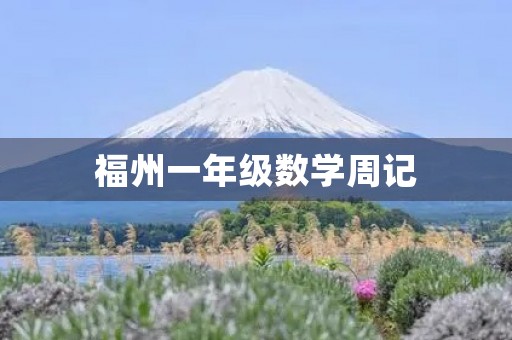 福州一年级数学周记 福州一年级数学周记