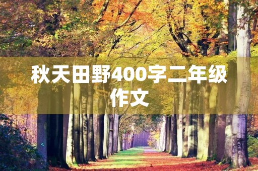秋天田野400字二年级作文