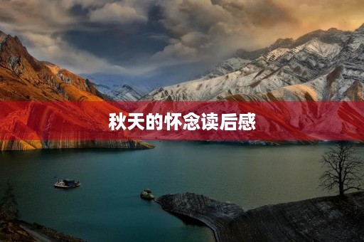 秋天的怀念读后感