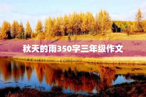 秋天的雨350字三年级作文