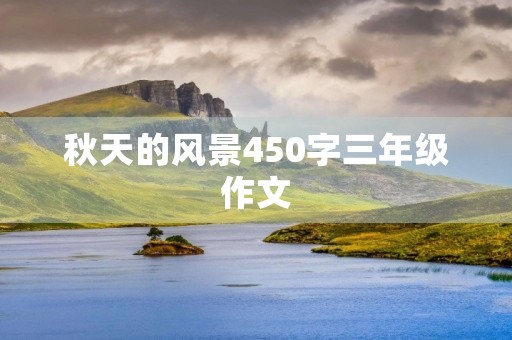 秋天的风景450字三年级作文