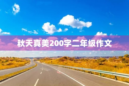 秋天真美200字二年级作文