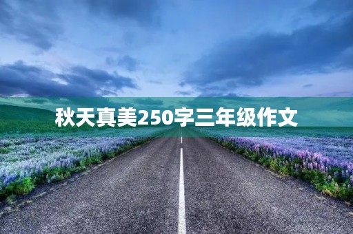秋天真美250字三年级作文