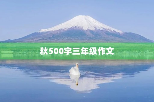 秋500字三年级作文