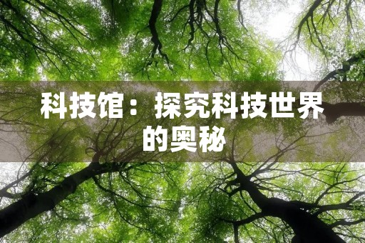 科技馆：探究科技世界的奥秘