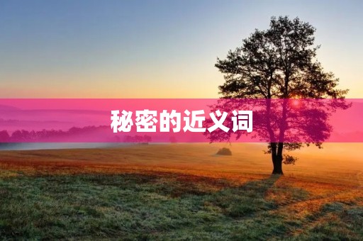 秘密的近义词(秘密的近义词)