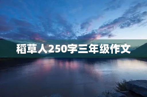稻草人250字三年级作文 稻草人250字三年级作文