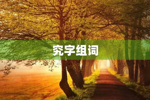究字组词(究的组词) 究字组词(究的组词)