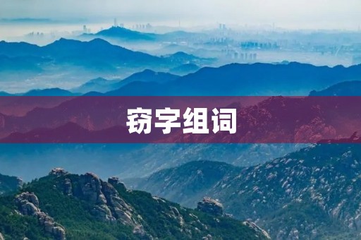 窃字组词(窃组词)