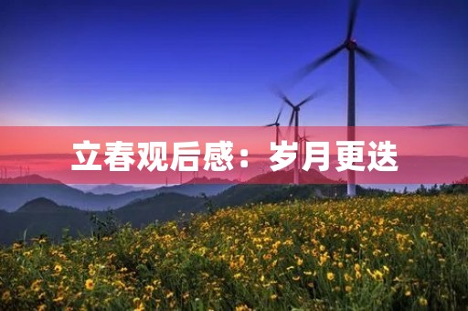 立春观后感：岁月更迭，春来花自开