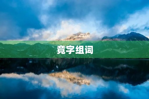 竟字组词(竟的组词)
