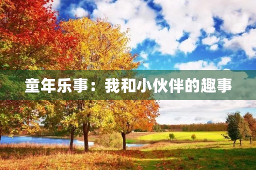 童年乐事:我和小伙伴的趣事 童年乐事:我和小伙伴的趣事