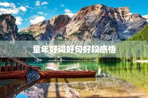 童年好词好句好段感悟(童年好词好句好段感悟作者) 童年好词好句好段感悟(童年好词好句好段感悟作者)