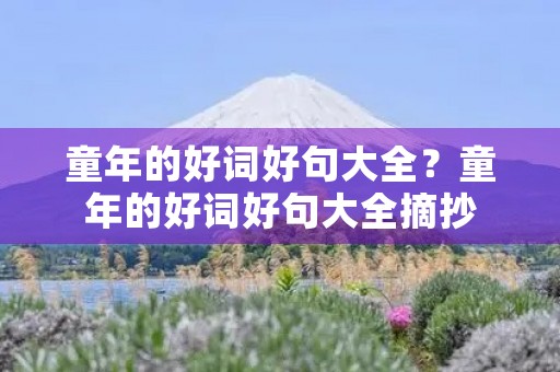 童年的好词好句大全?童年的好词好句大全摘抄 童年的好词好句大全?童年的好词好句大全摘抄