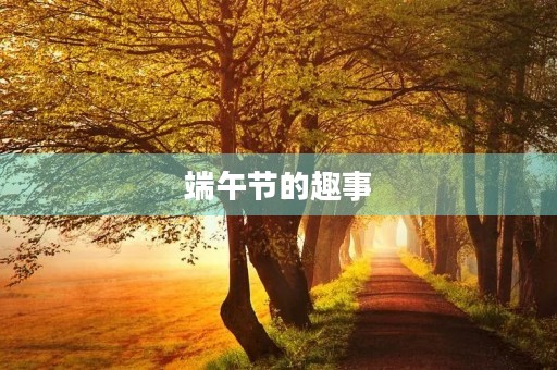 端午节的趣事