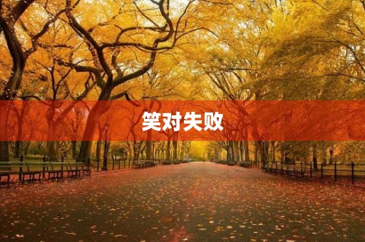 笑对失败,迎接成功 笑对失败,迎接成功