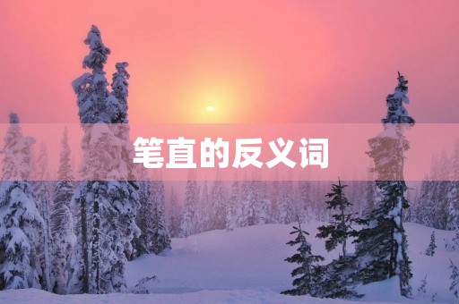 笔直的反义词(笔直的反义词)