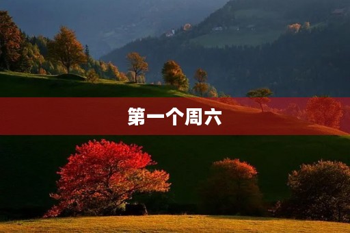 第一个周六
