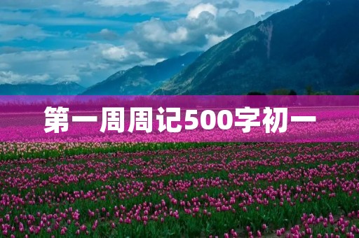 第一周周记500字初一 第一周周记500字初一