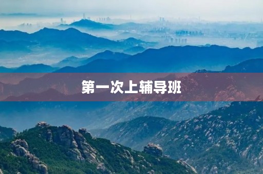 第一次上辅导班