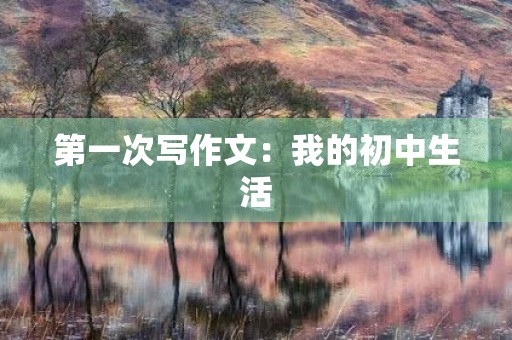 第一次写作文：我的初中生活