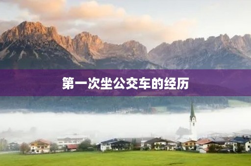 第一次坐公交车的经历 第一次坐公交车的经历
