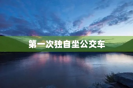 第一次独自坐公交车 第一次独自坐公交车