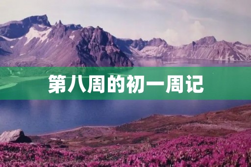 第八周的初一周记
