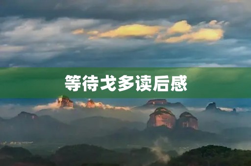 等待戈多读后感 等待戈多读后感