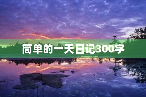 简单的一天日记300字 简单的一天日记300字