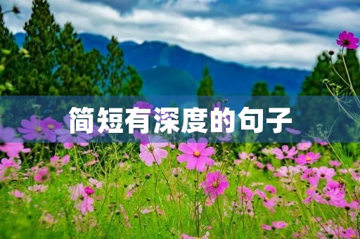 简短有深度的句子,简短有深度的句子人生感悟 简短有深度的句子,简短有深度的句子人生感悟