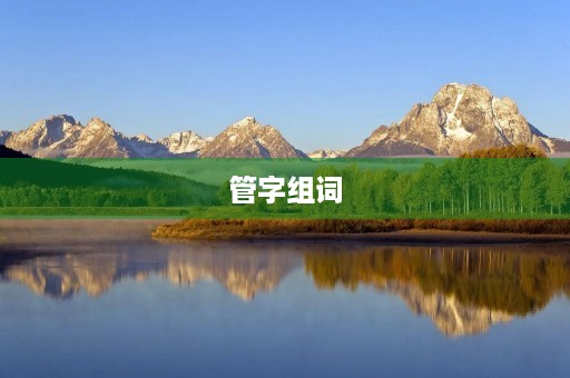 管字组词(管组词) 管字组词(管组词)