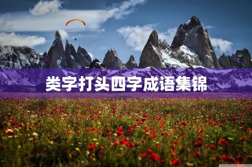 类字打头四字成语集锦