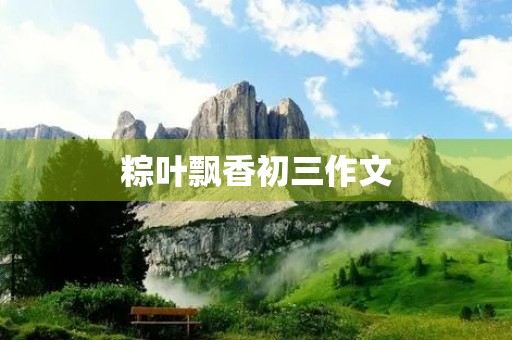 粽叶飘香初三作文