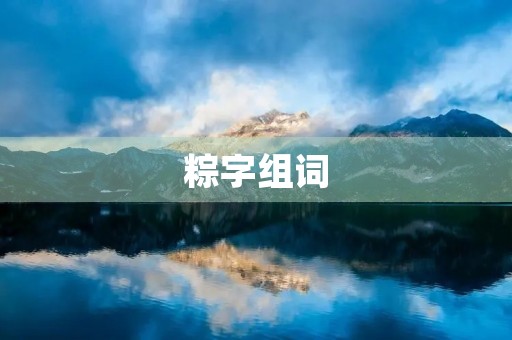 粽字组词(粽) 粽字组词(粽)